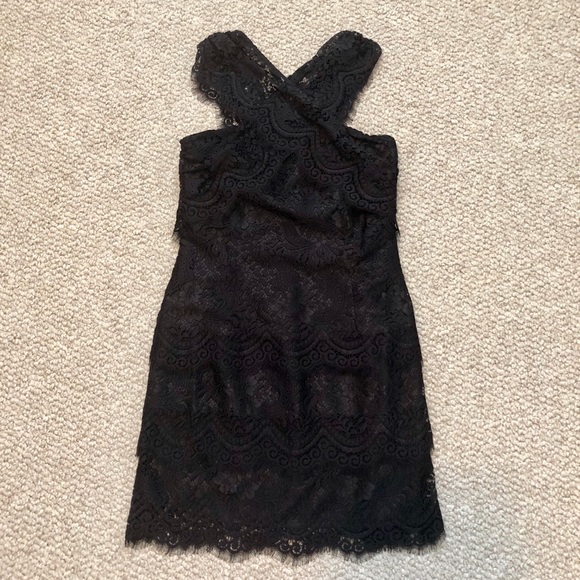 NWOT Anthropologie Leifsdottir Black Lace Dress - Picture 7 of 10